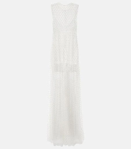 Norma Kamali Embellished mesh gown 1