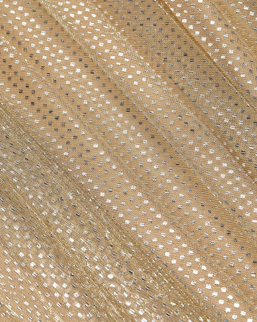 Talbot Runhof Metallic Pin Dot Pleated Off-The-Shoulder Gown 6