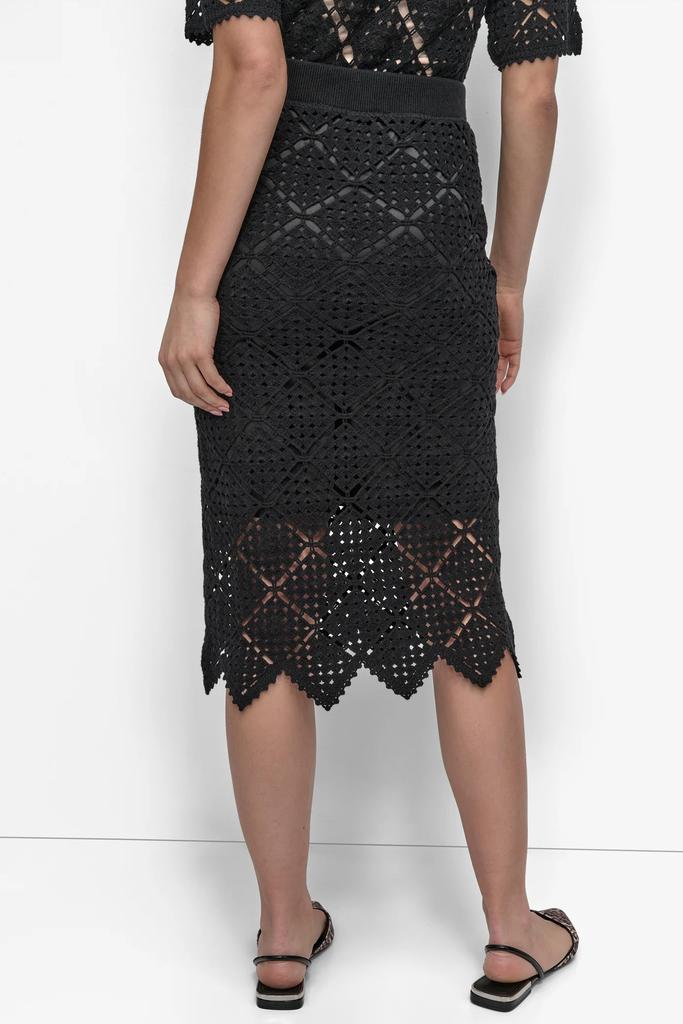 DKNY CROCHET MIDI PENCIL SKIRT