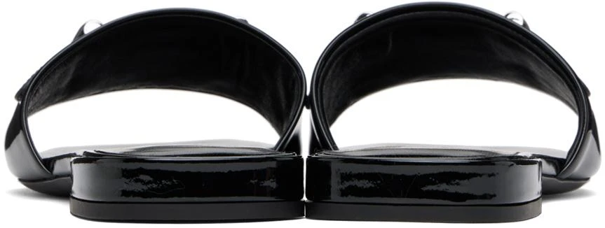Versace Black Medusa Buckle Leather Mules 2