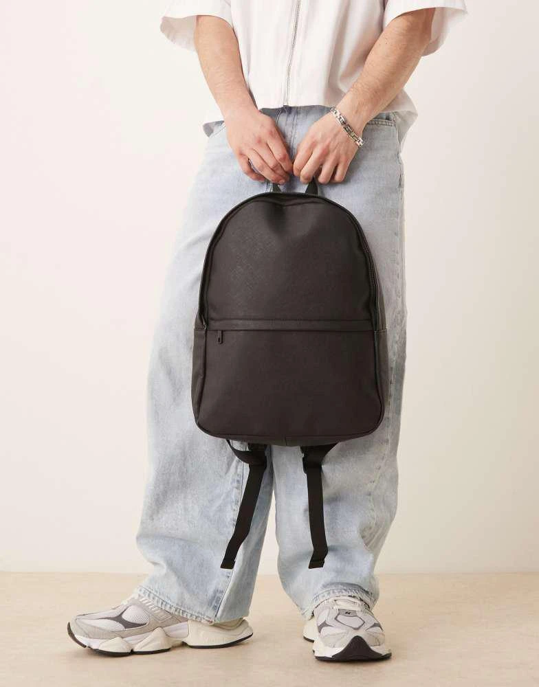 ASOS ASOS DESIGN smart backpack in black 4