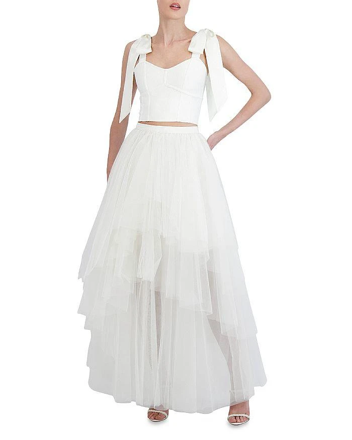 BCBG Gardenia Tiered Tulle Ruffle Skirt 3