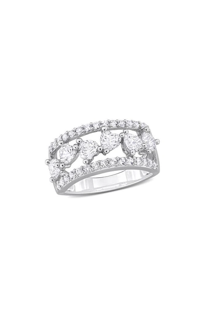 DELMAR Lab Created White Sapphire Ring