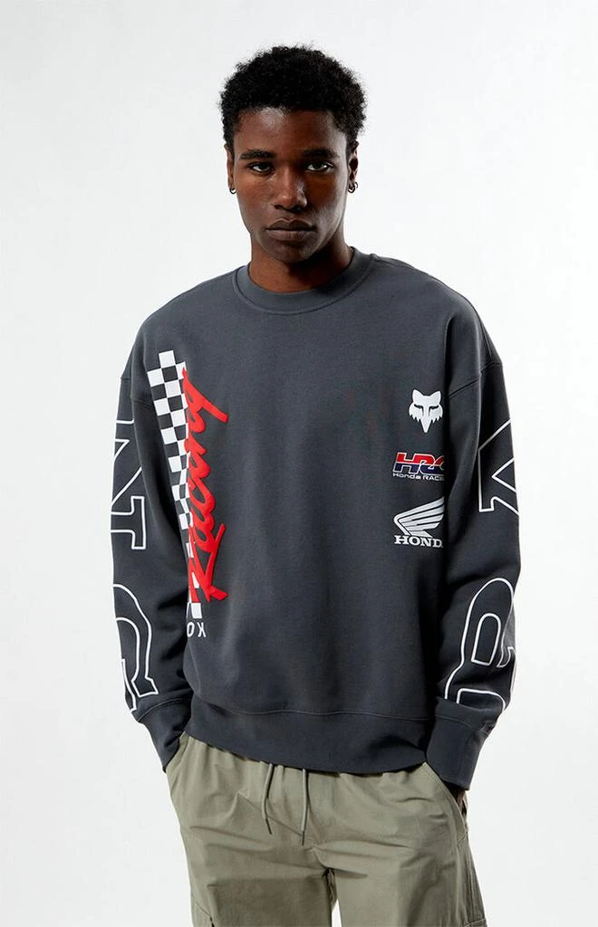 Fox Honda Oversized Fleece Crew Neck Sweatshirt 1