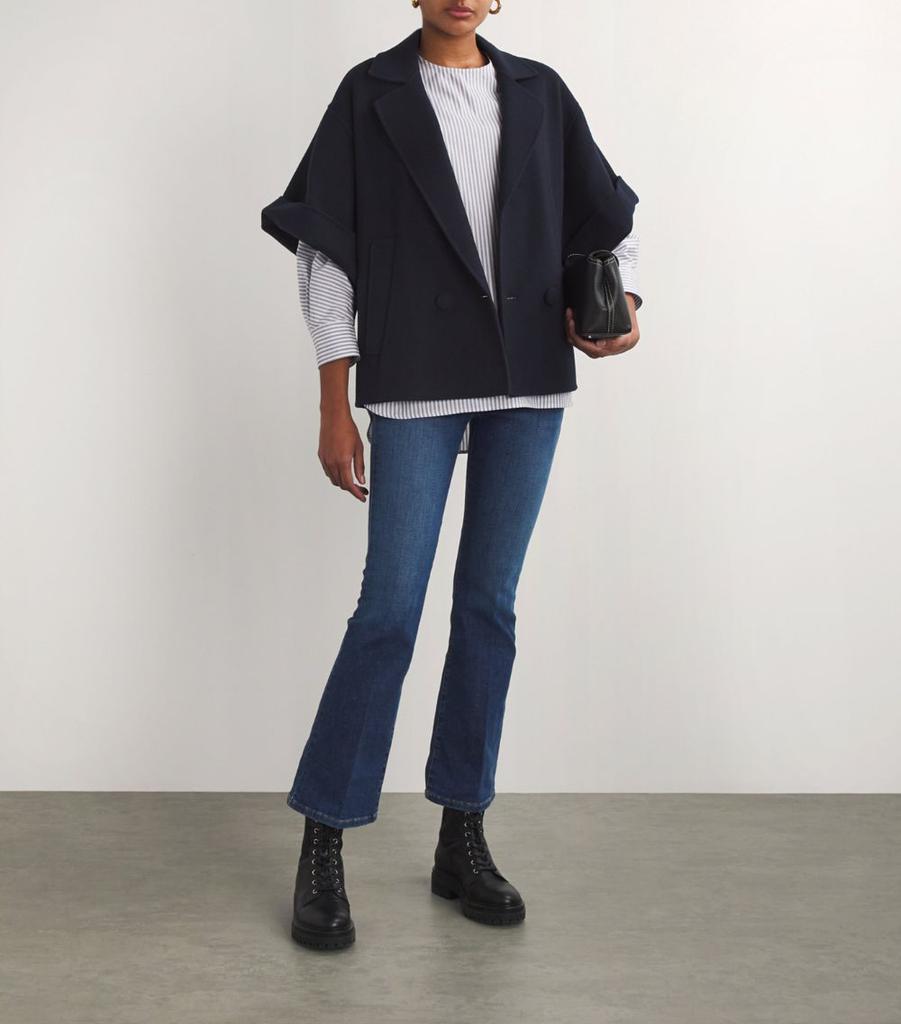 Weekend Max Mara Wool Short-Sleeve Coat