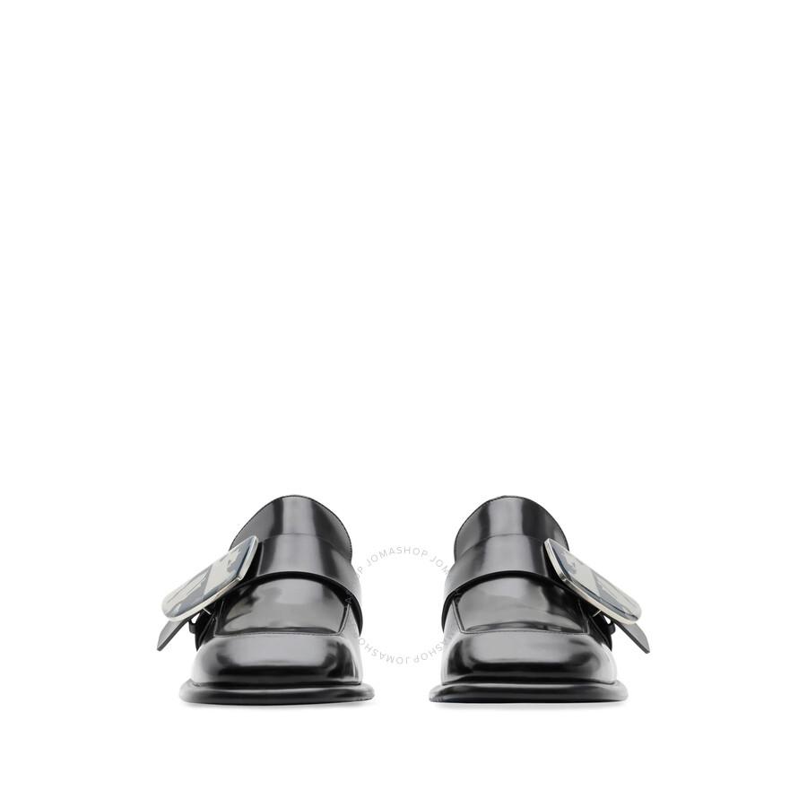 Burberry Burberry Shield Leather Loafers, Brand Size 39 ( US Size 9 )