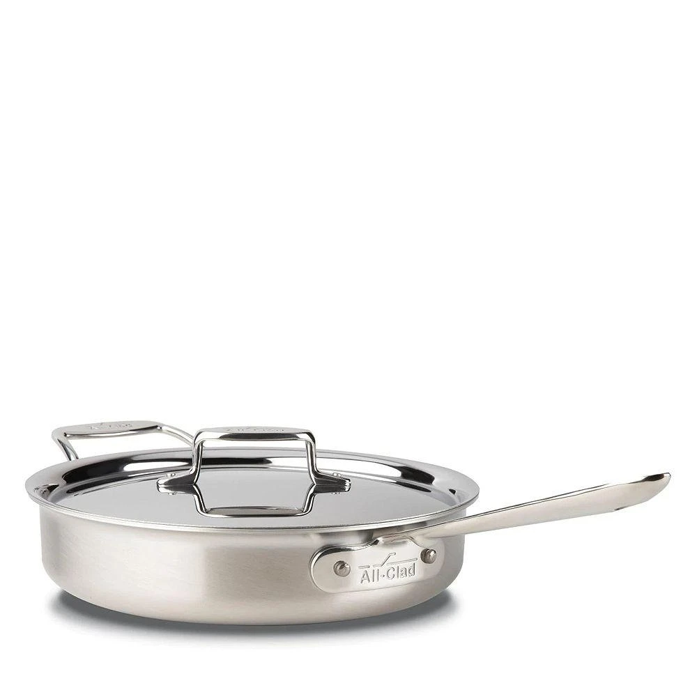 All-Clad All Clad D5 Stainless Brushed 3 Quart Sauté Pan with Lid 1