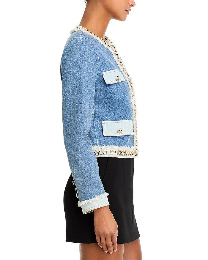 Alice + Olivia Landon Embellished Denim Jacket 4
