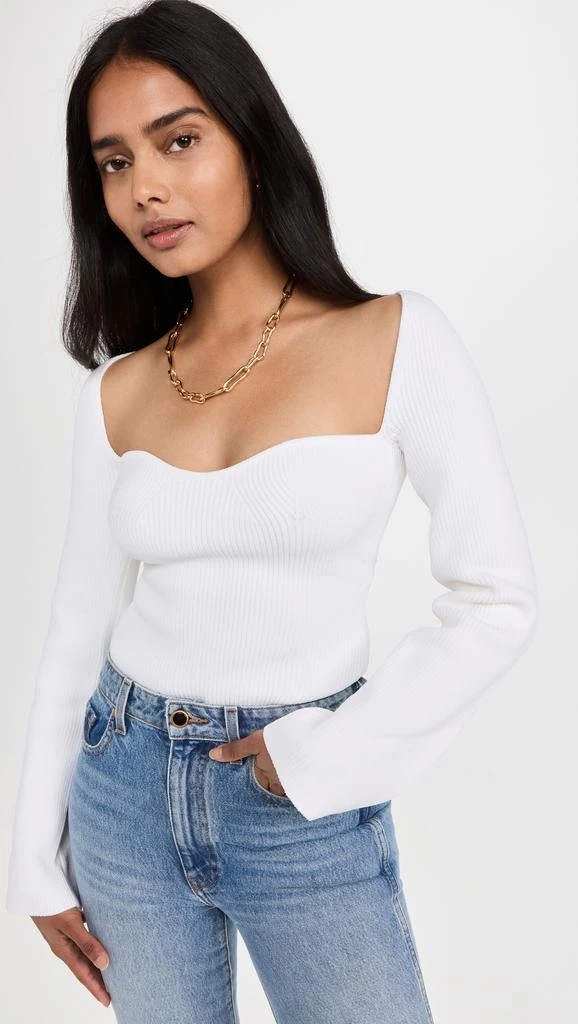 Pixie Market Chiara Bustier Knit Top