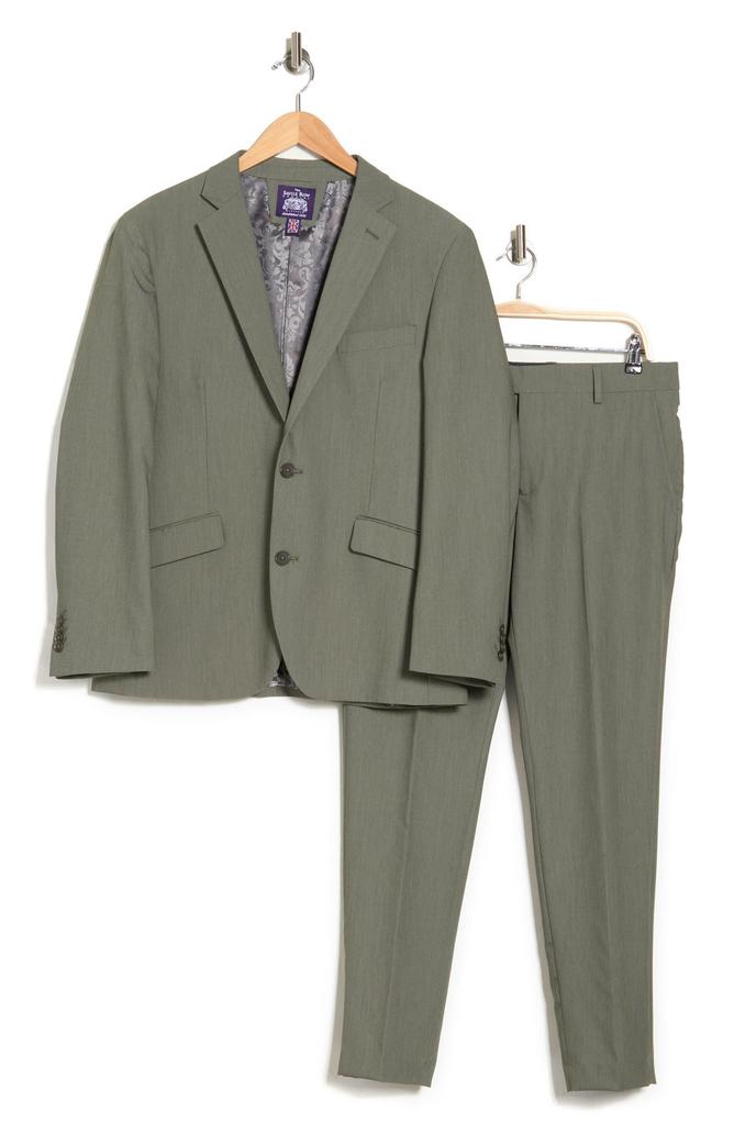 SAVILE ROW CO Bi-Stretch Solid 2-Piece Suit