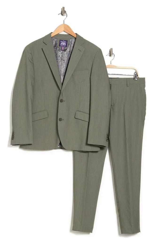 SAVILE ROW CO Bi-Stretch Solid 2-Piece Suit 1
