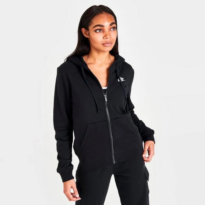 NIKE Women's Nike Sportswear Club Fleece Full-Zip Hoodie 3