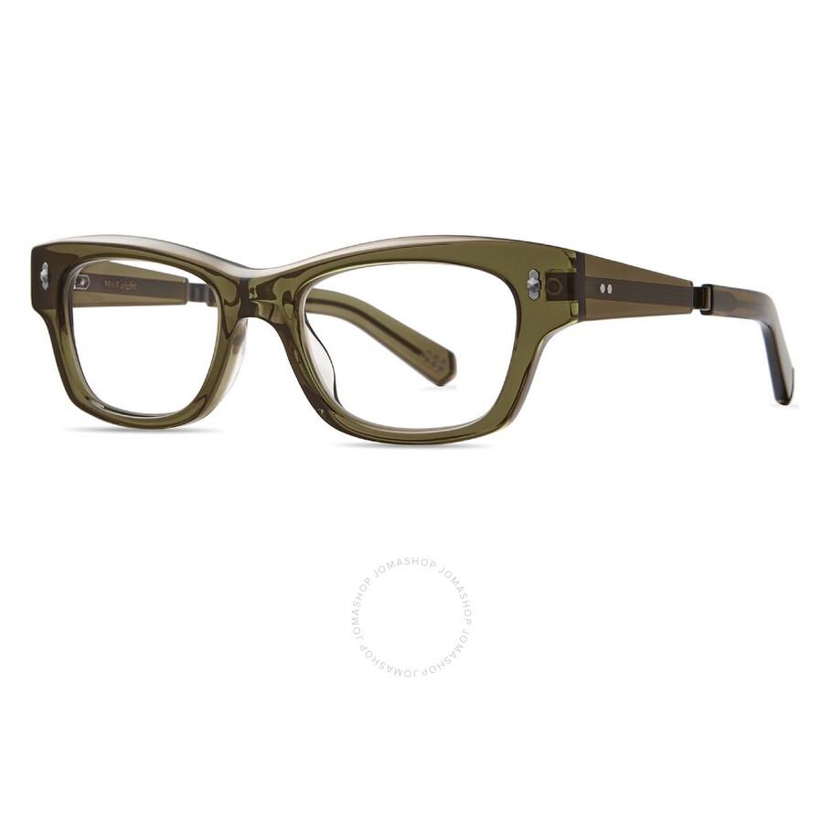 Mr. Leight ANTOINE C Demo Rectangular Men's Eyeglasses ML1042 LIMU-PLT 49