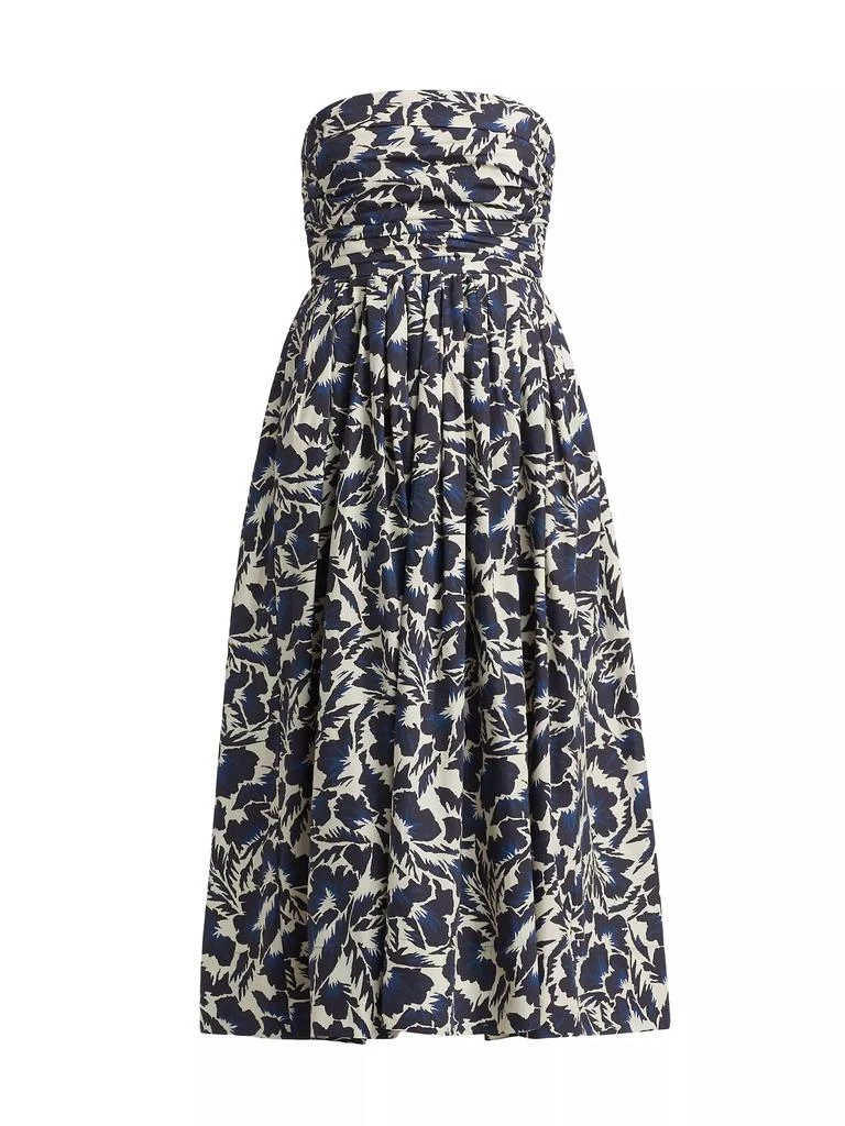 A.L.C. Tate Floral Strapless Midi-Dress 1