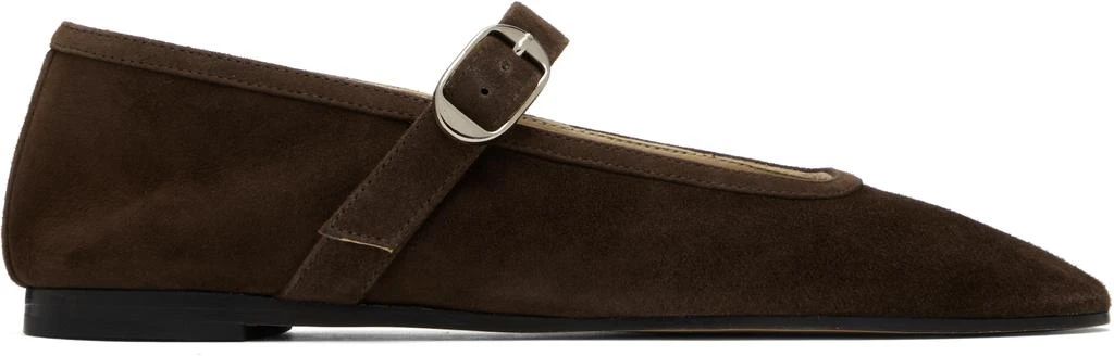 Le Monde beryl Brown Mary Jane Ballerina Flats 1
