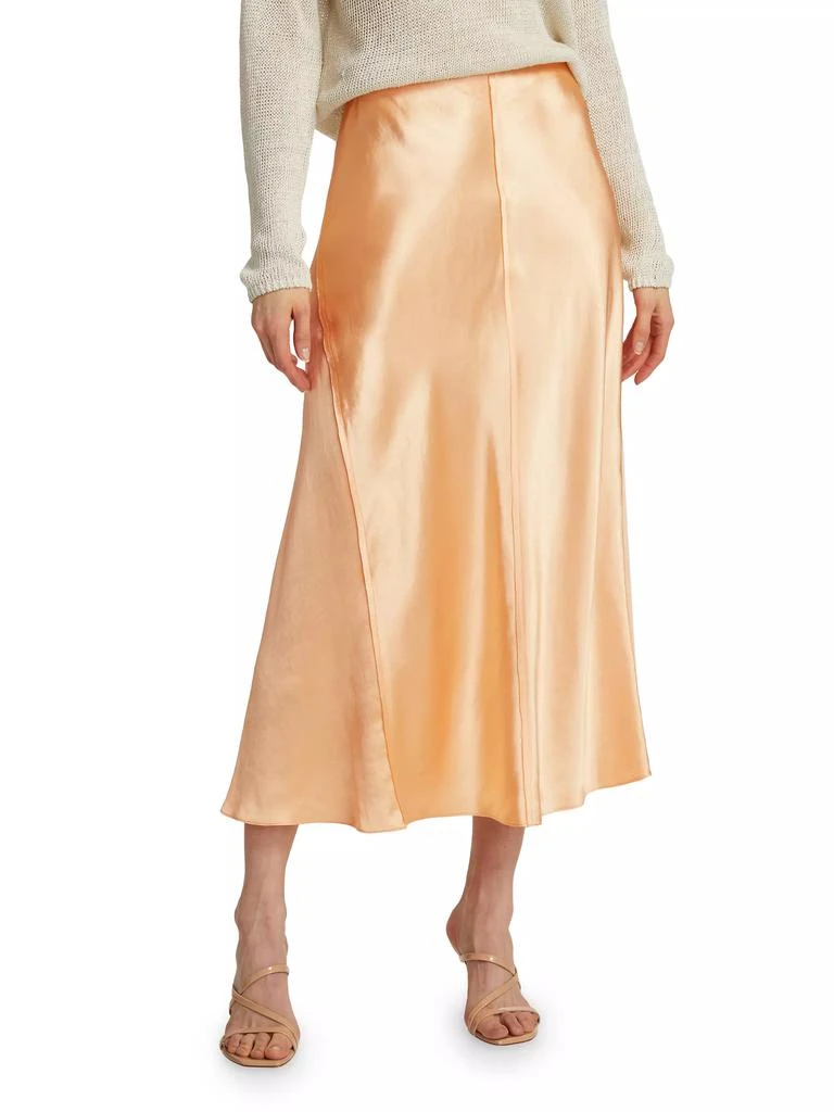 Vince Satin Panelled Slip Skirt 3