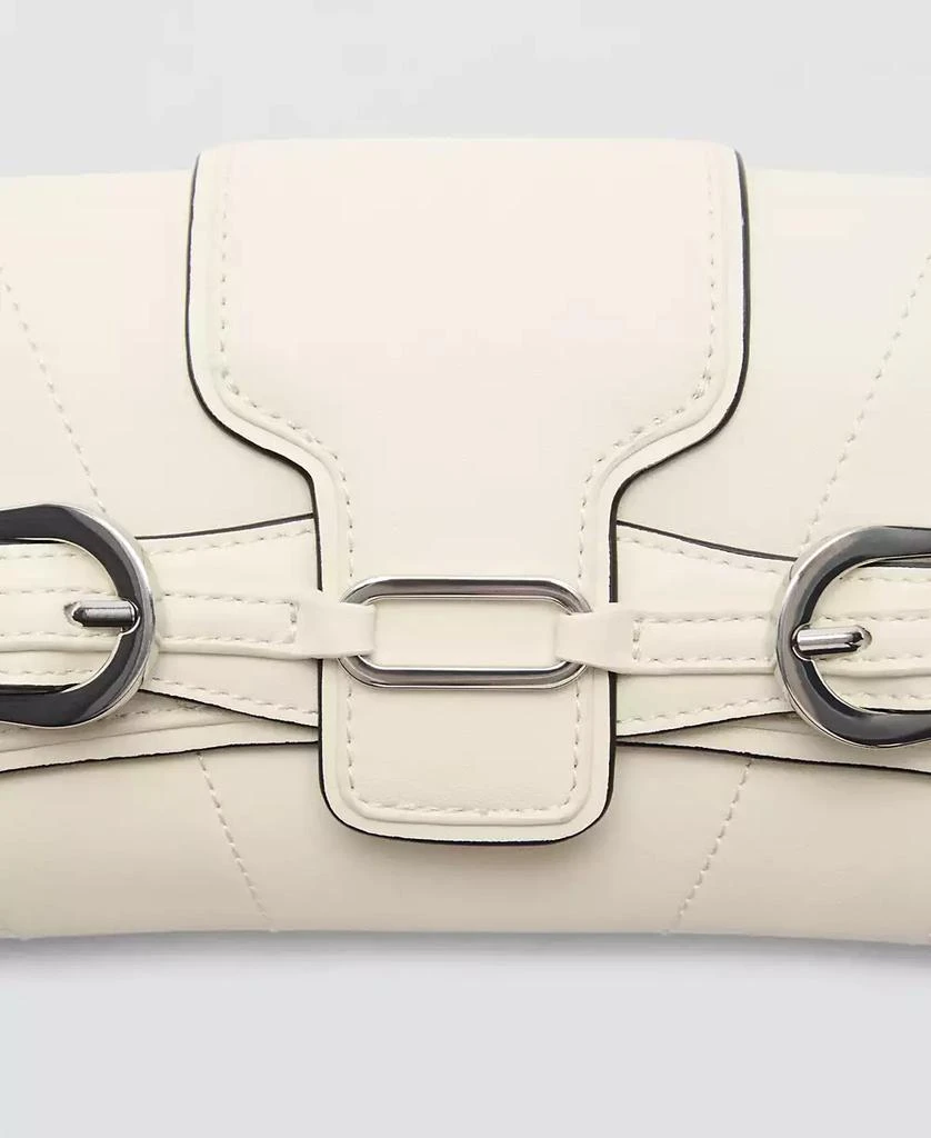Mango Women's Buckles Detail Shoulder Bag 4