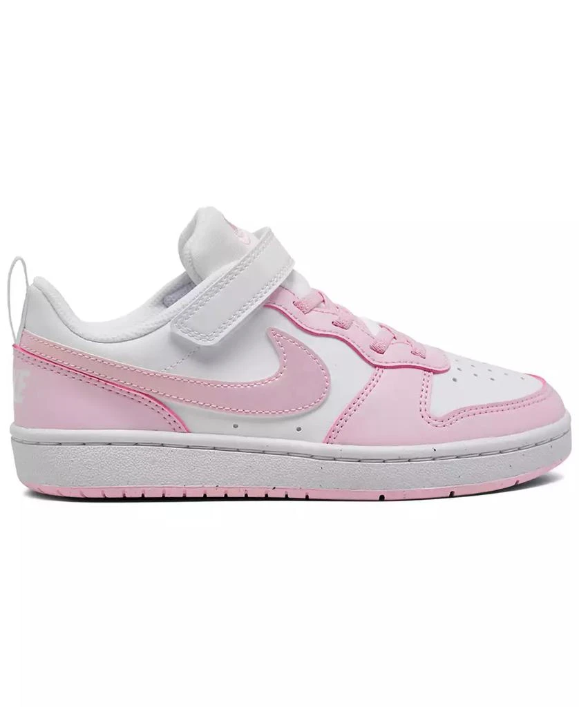 Nike Little Girls Court Borough Low Recraft Adjustable Strap Casual Sneakers from Finish Line 5