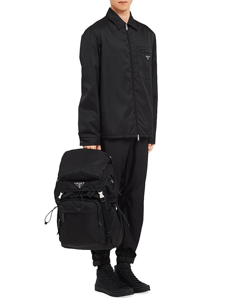 Prada Re-Nylon and Saffiano Leather Backpack 7