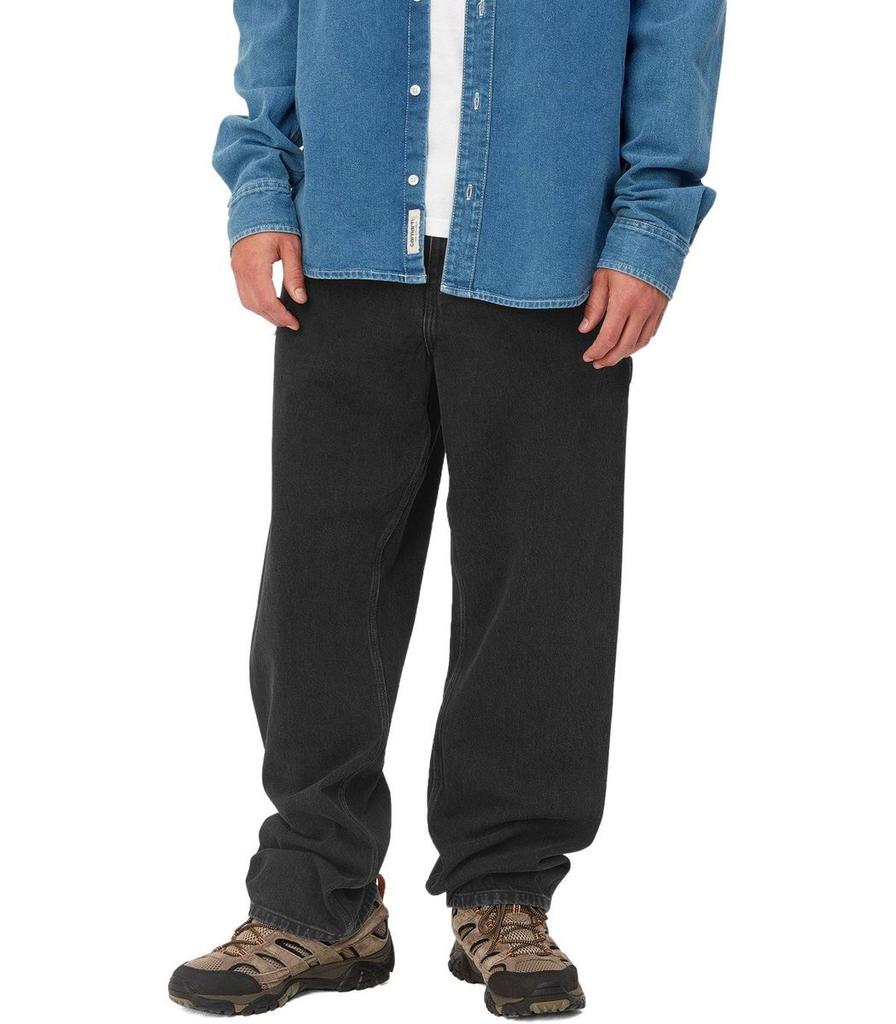 Carhartt Wip Carhartt Wip Single Knee Stone Washed Black Jeans