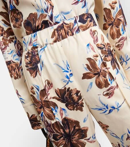 Jil Sander Floral high-rise wide-leg pants 4