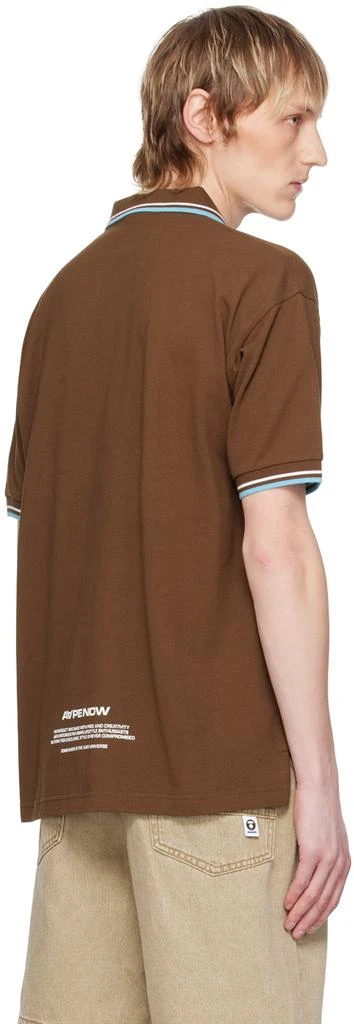 AAPE by A Bathing Ape Brown Patch Polo 3