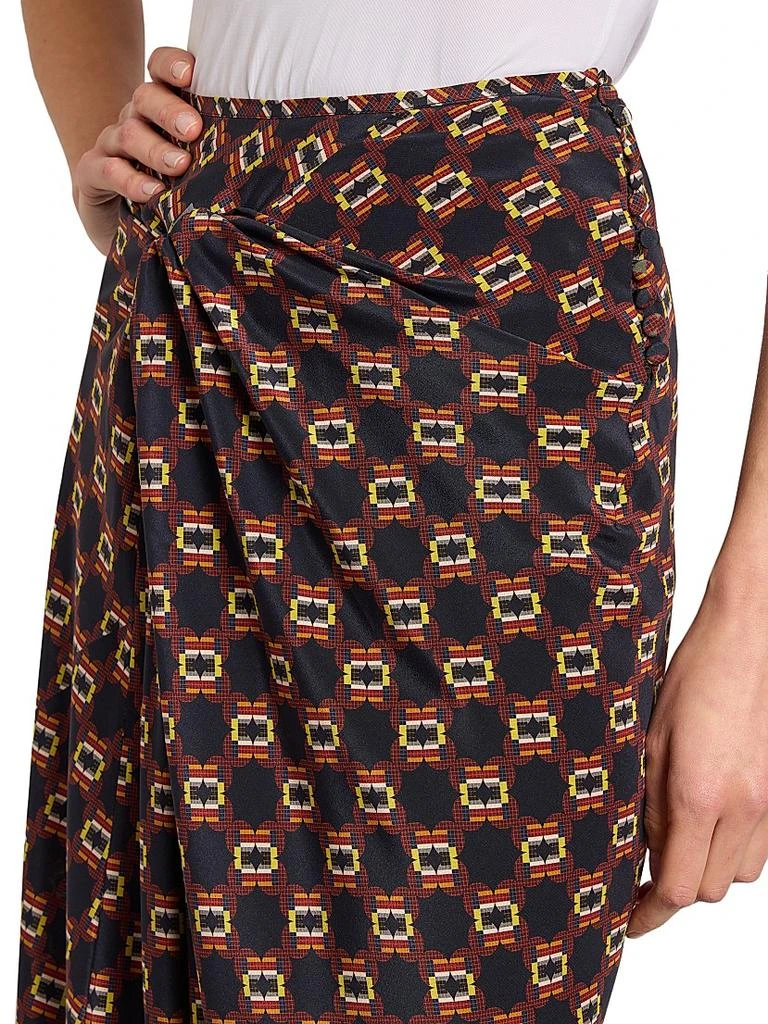 Dries Van Noten Smila Mosaique Bias Maxi Skirt 6