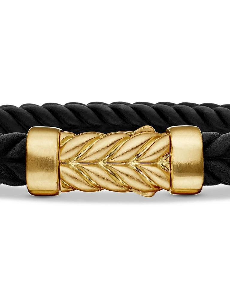 David Yurman Chevron Bracelet in Black Rubber 6