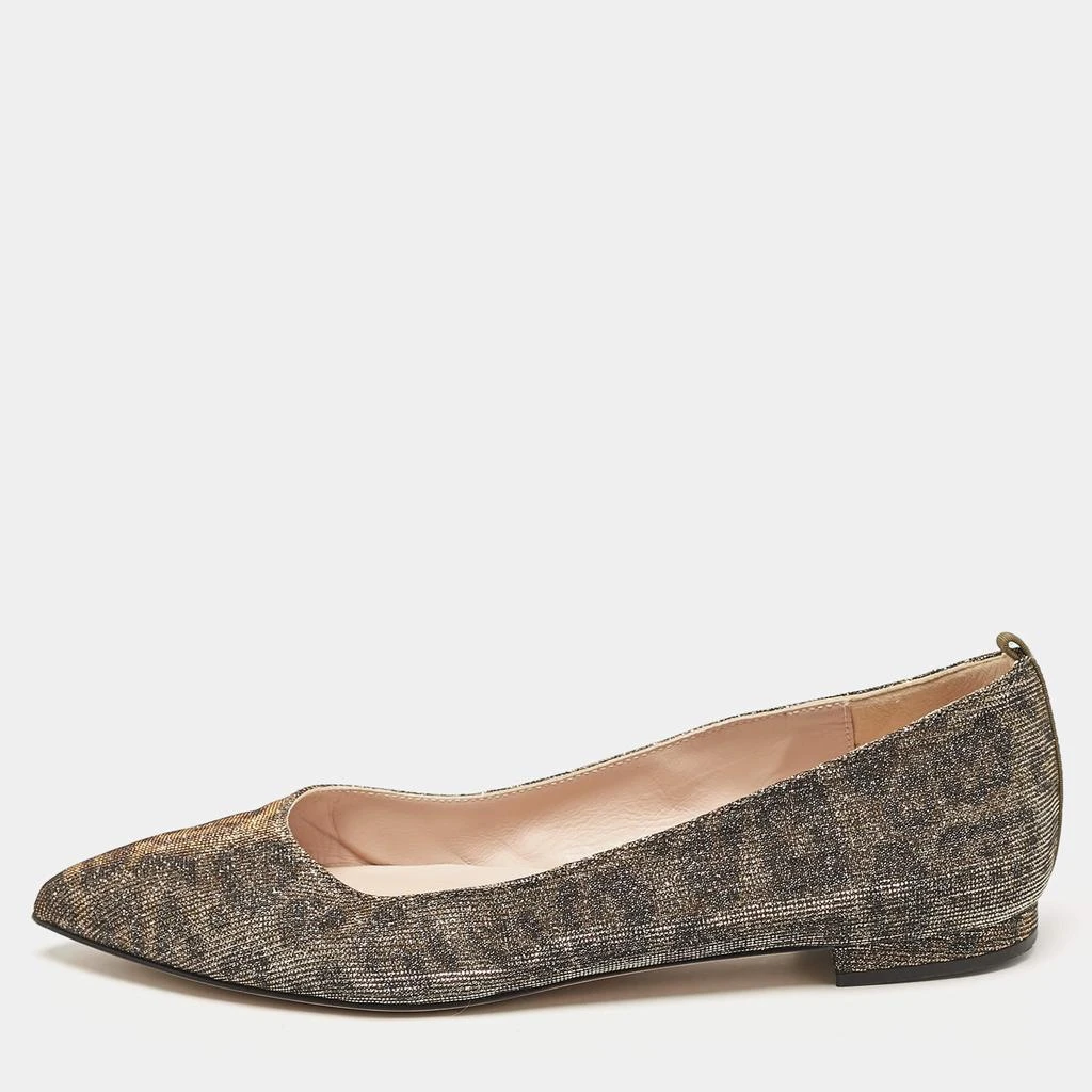 SJP Sarah Jessica Parker SJP Sarah Jessica Parker Gold Glitter Ballet Flats Size 37 1