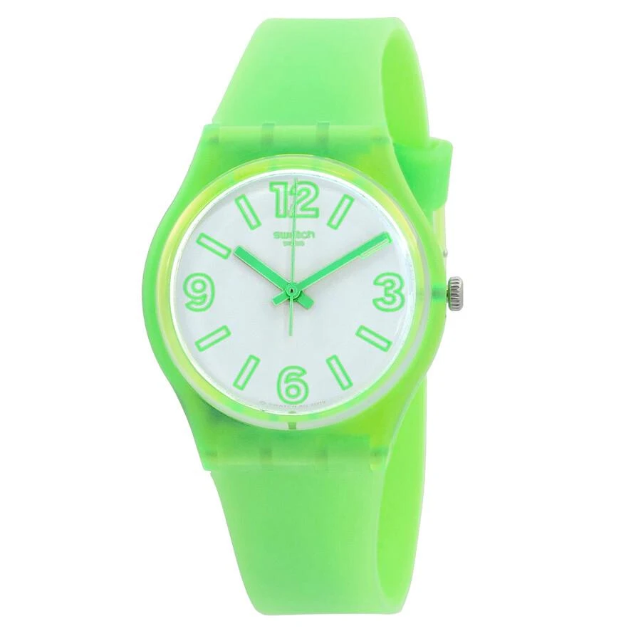 Swatch Electric Frog Quartz White Dial Unisex Watch GG226 1
