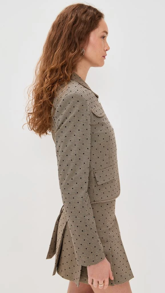 Ganni Flock Check Suiting Blazer 3