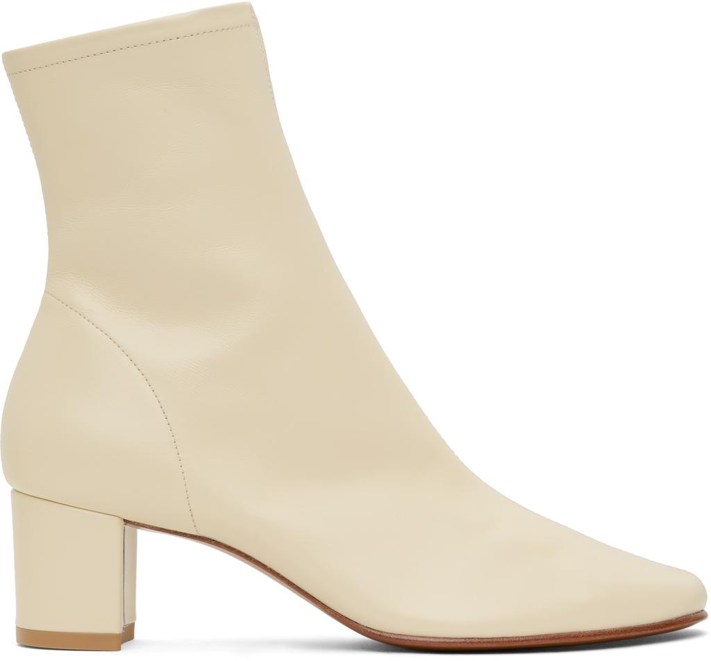 ロングブーツ NEOUS Cream Leather Lepus Ankle Boots c364681a7eafeb1154cbcdabf84693