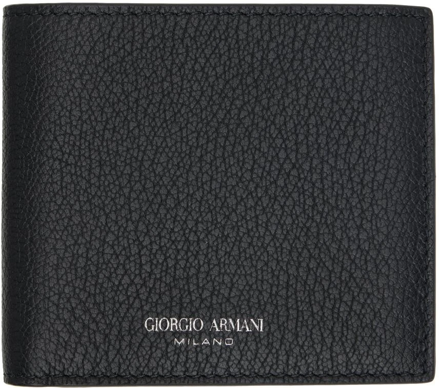 Giorgio Armani Black Stamp Wallet 1