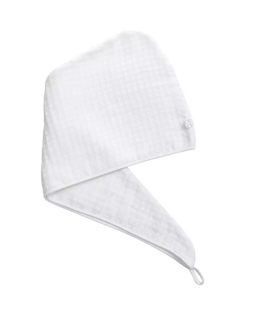 Uchino Waffle Twist Cotton Hair Towel, 10" x 26" 7