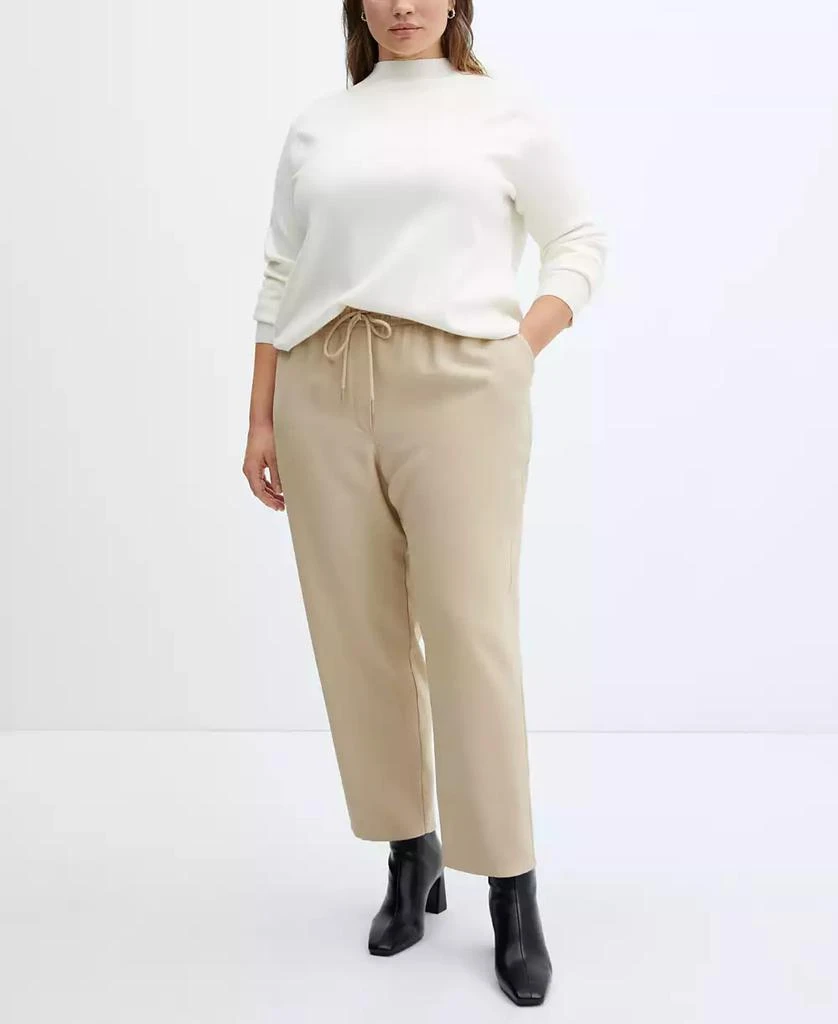 Mango Women's Drawstring Jogger Trousers 4