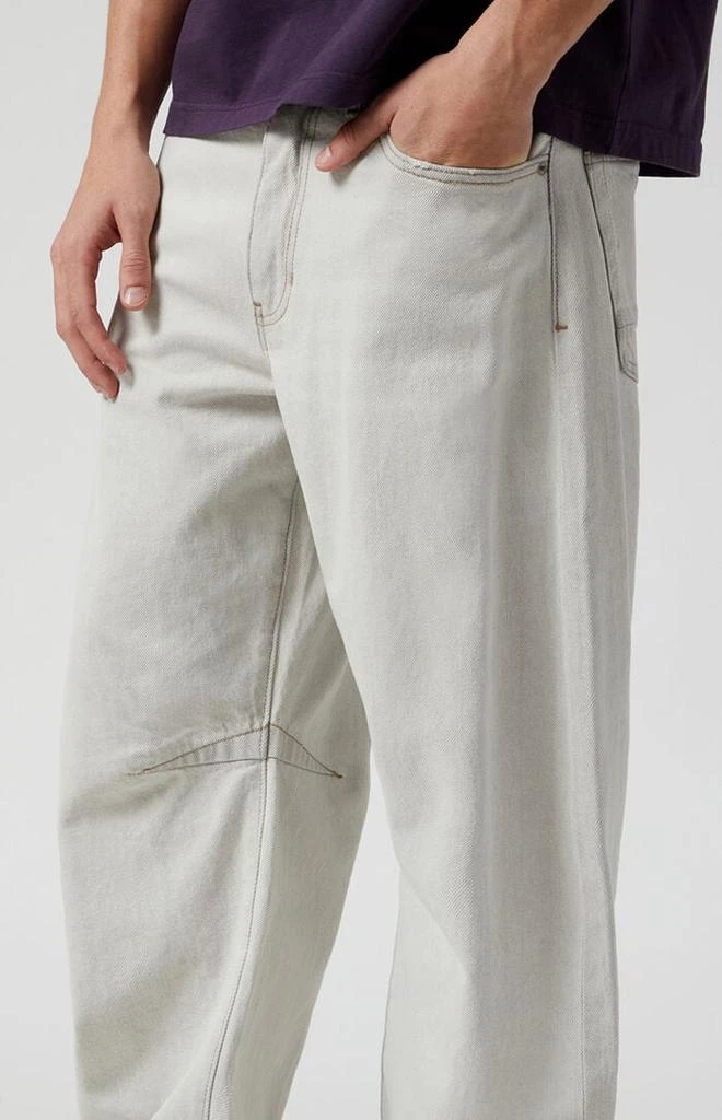 PacSun Mason Baggy Barrel Jeans Gray 5