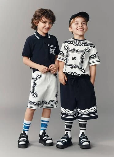 Dolce & Gabbana Bandana cotton piqué shorts 5