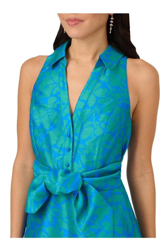 Adrianna Papell Tie front printed short dress 3