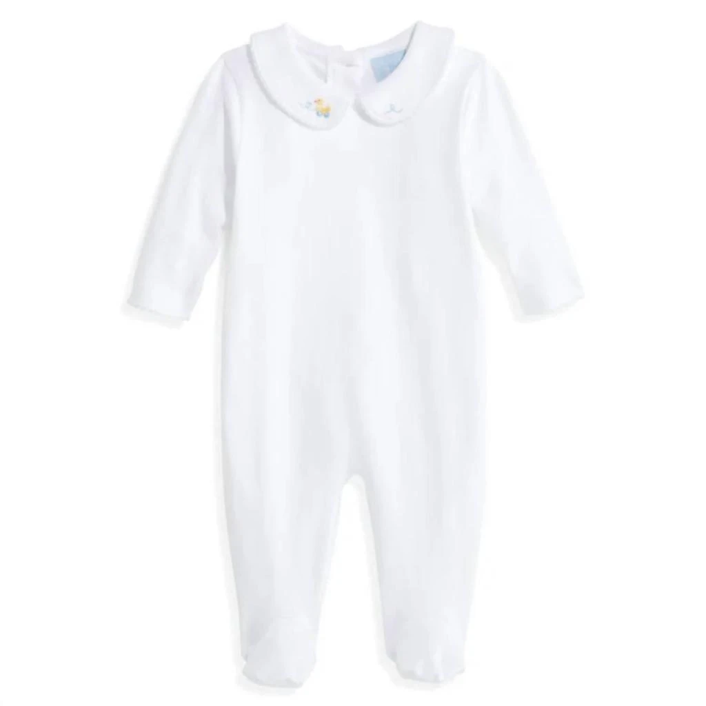 Bella Bliss Bella Bliss - Embroidered Collared Pima Footie 2