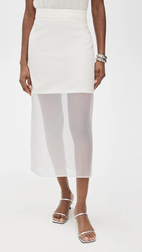 Pixie Market Skirt with Mesh Sheer Bottoms 1