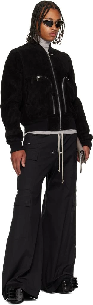 Rick Owens Black Concordians Cargobelas Cargo Pants 4