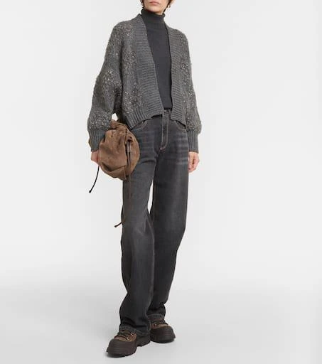 Brunello Cucinelli Wool, cashmere, and silk cardigan 2