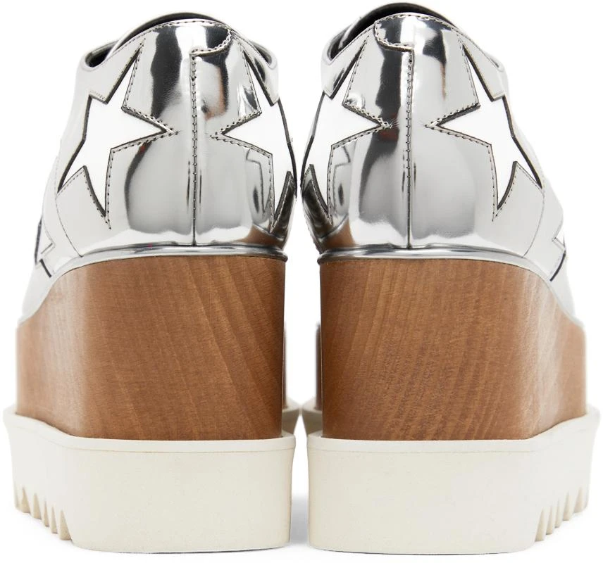 Stella McCartney Silver Elyse Stars Platform Lace-Ups 4