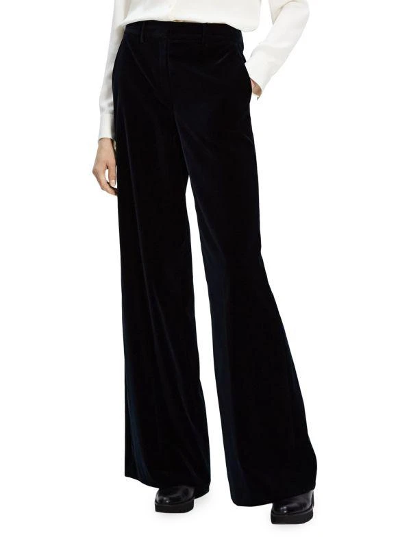 Theory Demitria High-Waist Flare Pants 1
