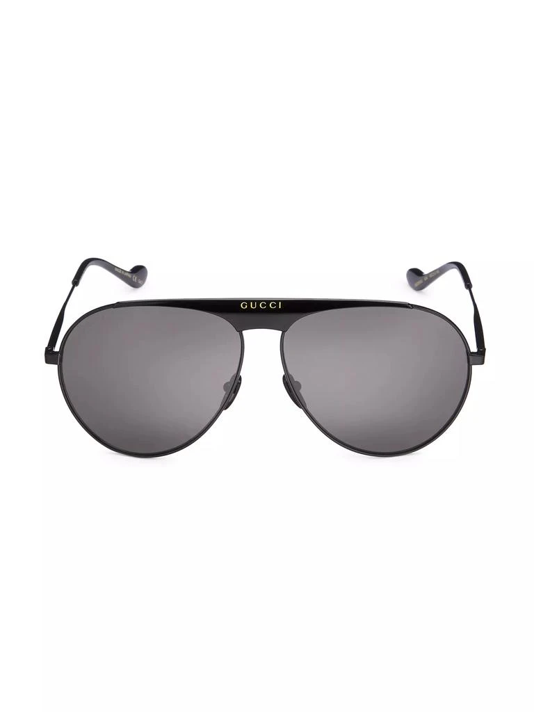 Gucci Seasonal Icon 65 MM Aviator Sunglasses 1