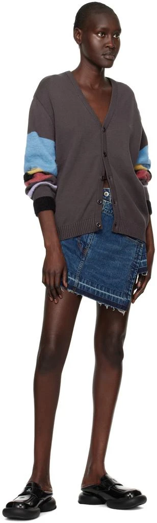 Awake NY Brown Striped Cardigan 4