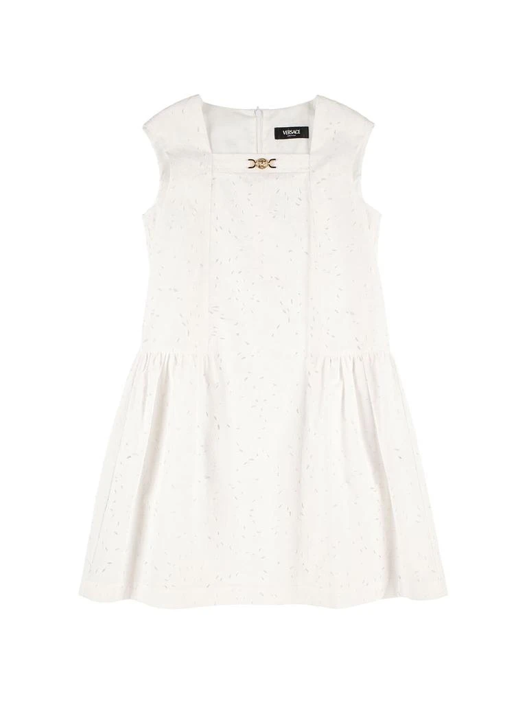 Versace Barocco Poplin Eyelet Lace Dress 1