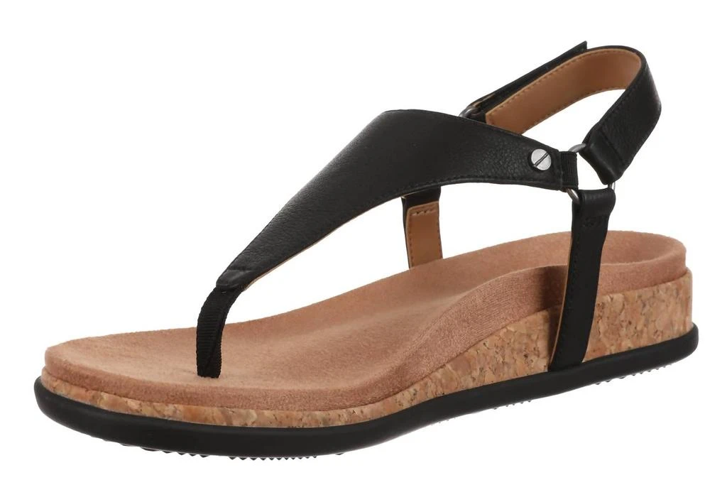 VIONIC Women's Kirra Toe Post Walking Sandals In Black 4