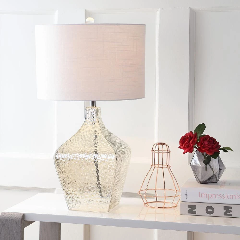 JONATHAN Y Jane 26" Glass LED Table Lamp
