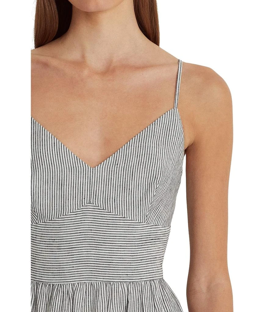 LAUREN Ralph Lauren Striped Bow-Back Linen Dress 4